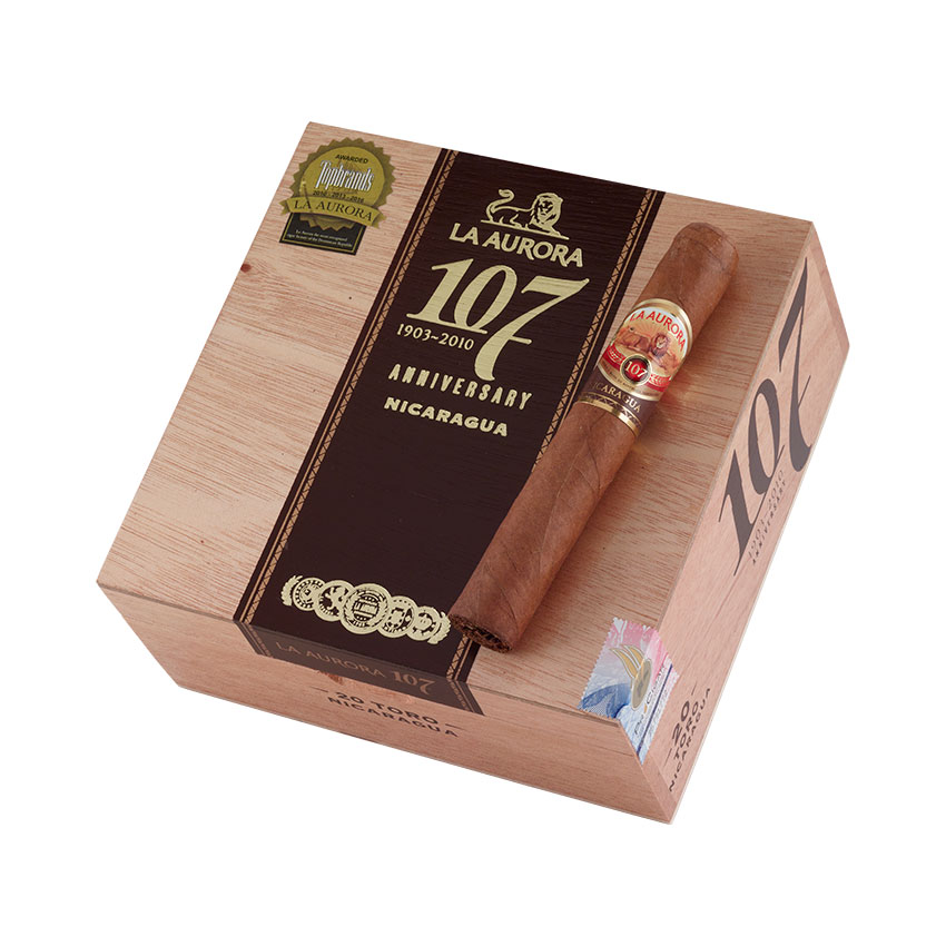 La Aurora 107 Nicaragua Toro 5"3/4 * 54