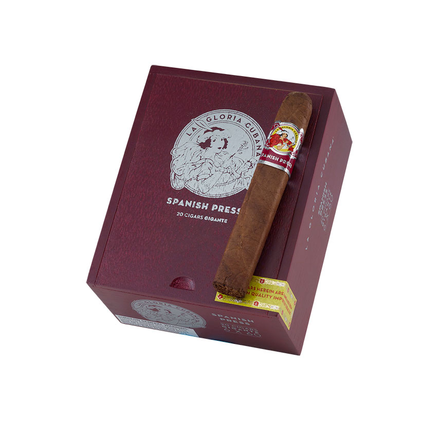 La Gloria Cubana Spanish Press Gigante 6" * 60
