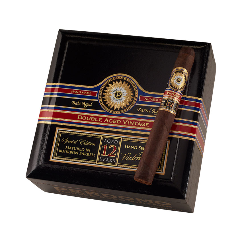 Perdomo Double Aged 12 Year Maduro Churchill 7" * 56