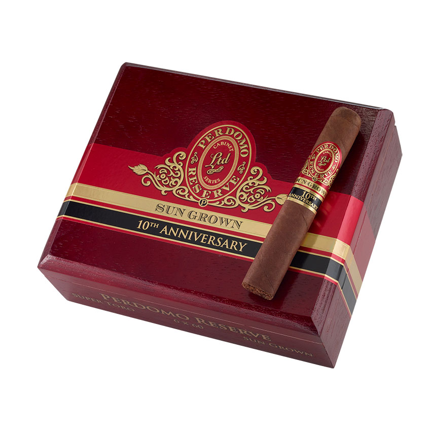 Perdomo Reserve 10th Anniversary Sun Grown Super Toro 6" * 60