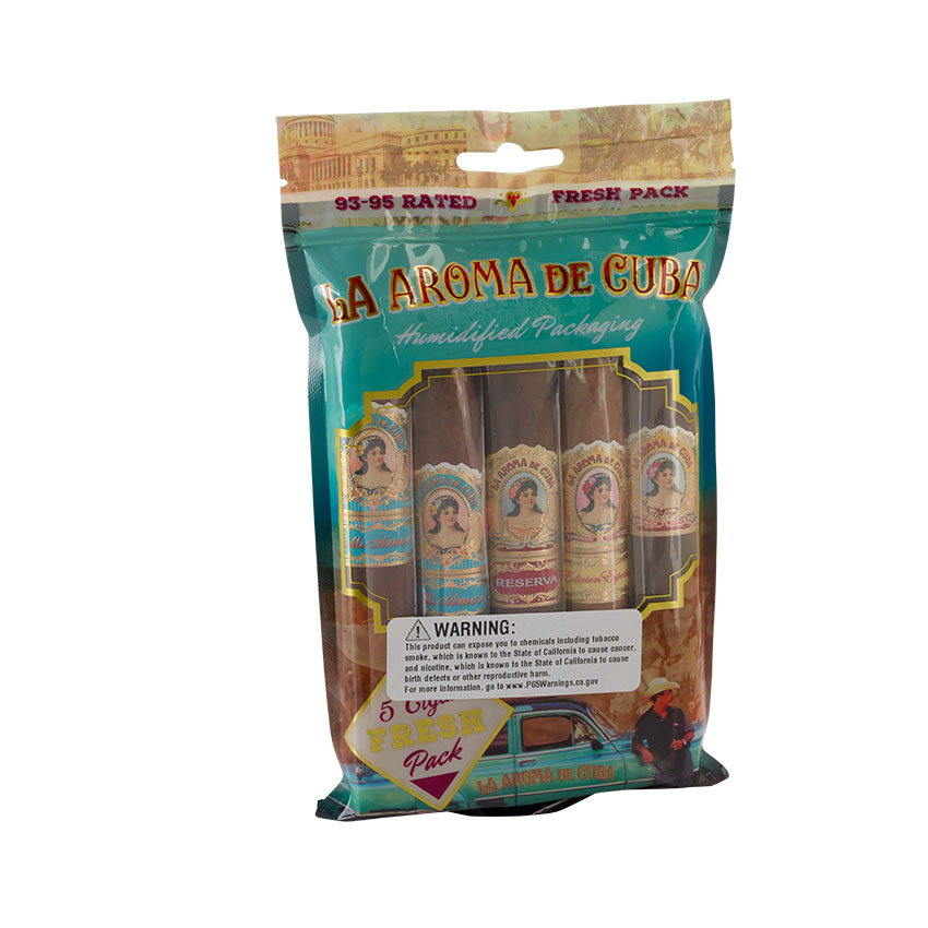 La Aroma de Cuba Fresh Pack 5-Cigar Sampler